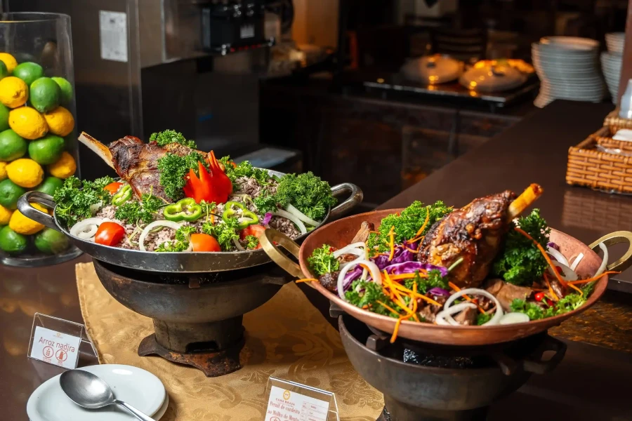 Melhor Jantar no Buffet no Cana Brava Resort All Inclusive