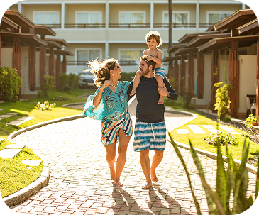 Família curtindo Alta Temporada no Cana Brava