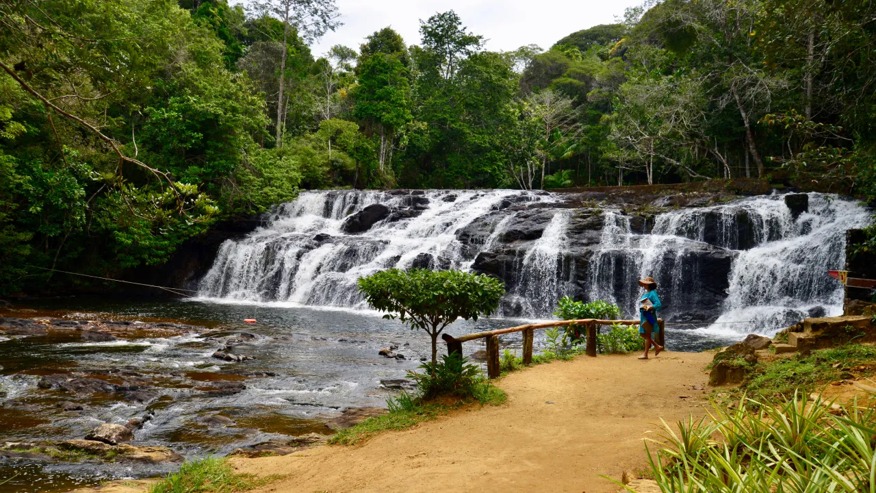 Cachoeira do Tijuipe no sul da Bahia
