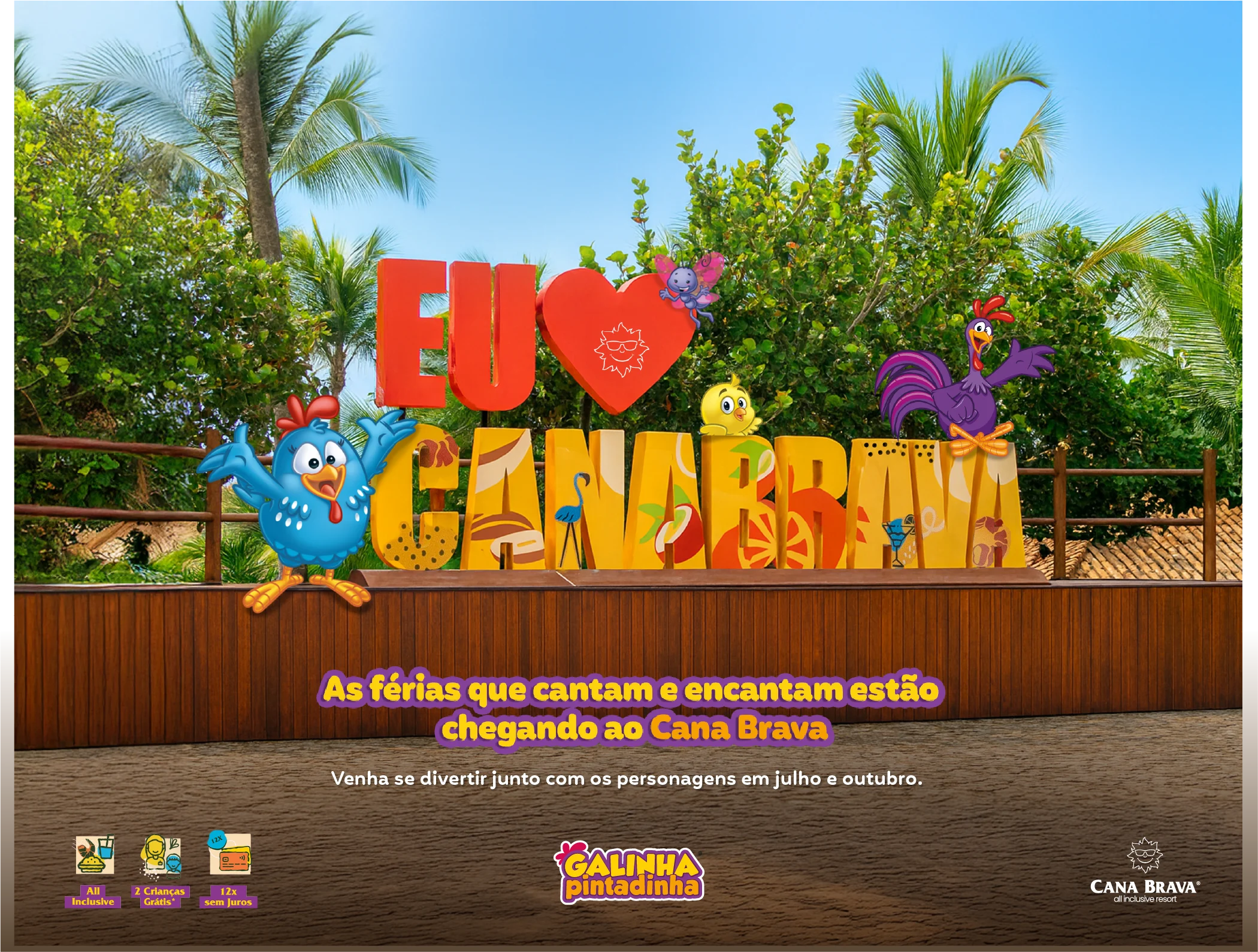 Galinha Pintadinha Cana brava