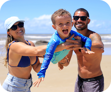 Família curtindo primeira Temporada no Cana Brava