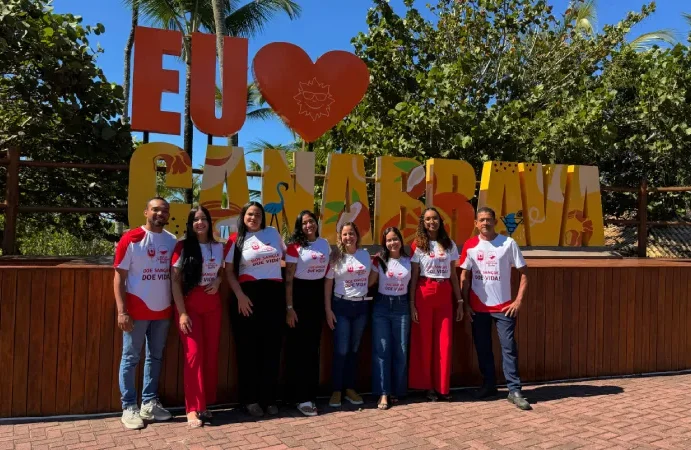 campanha de doação de sangue feita pelos colaboradores do cana brava resort