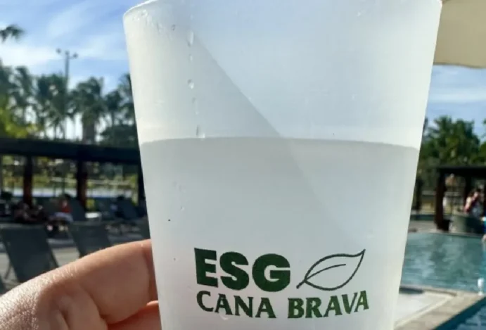 ESG na prática: como o Cana Brava eliminou os copos plásticos descartáveis nas áreas do resort